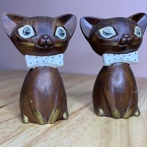 Wooden salt and pepper shakers